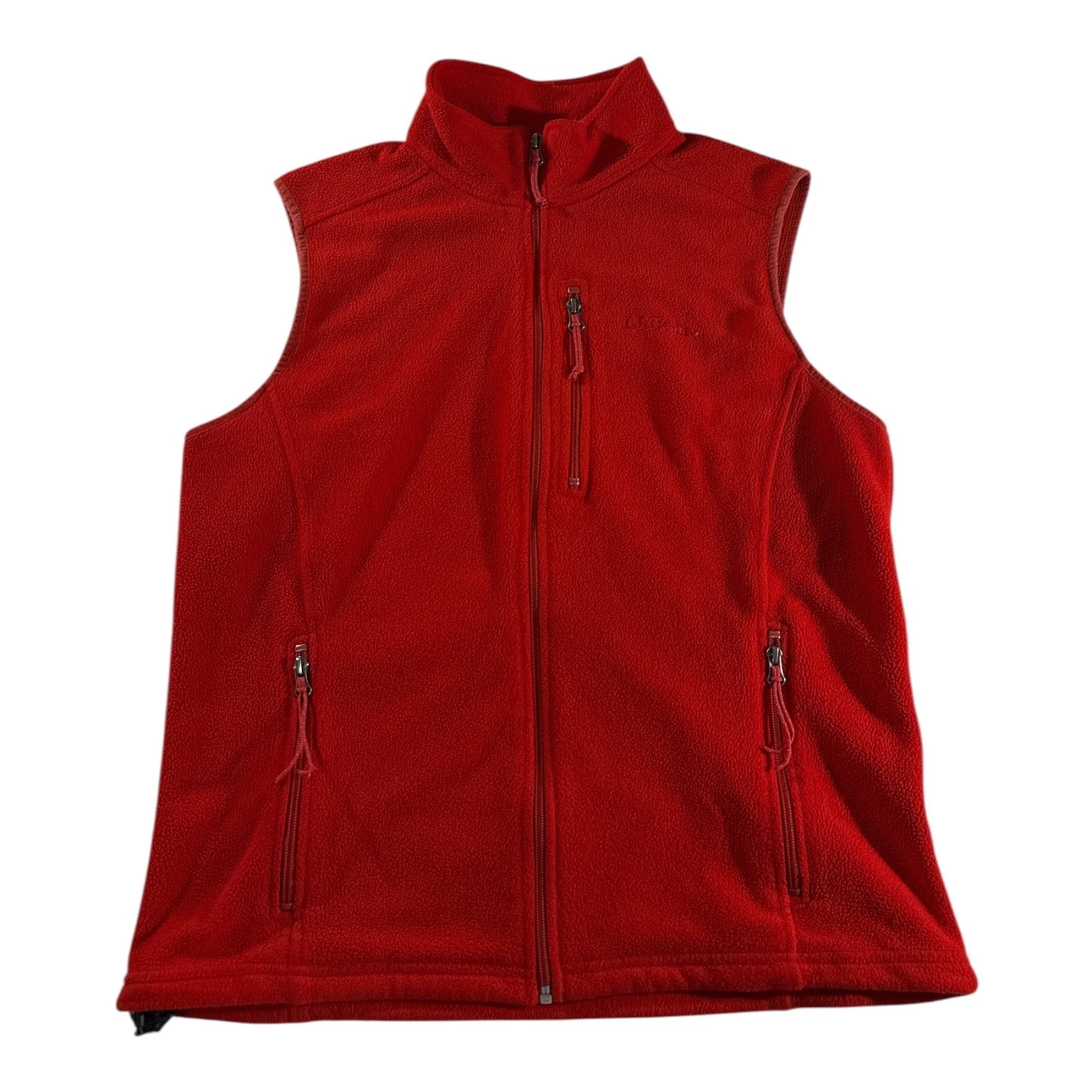 L.L Bean Polartec Men Vest Size M Red