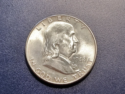 Choice BU 1948-D FBL Franklin Half Dollar