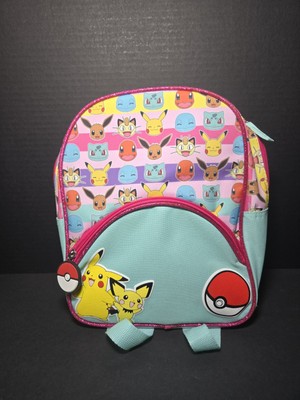 Bioworld Pokemon Pikachu 11'' Youth Mini Backpack, Pokemon Bookbag for Kids 