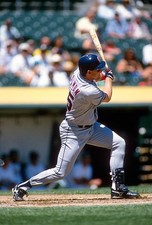 Tim Salmon California Angles bats v the Oakland Athletics at an ML- Old Photo 13
