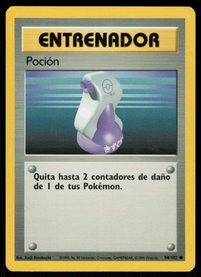 Potion 94/102 Common Base Set Unlimited Pokemon Lightly Played