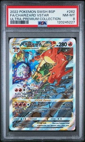Pokémon Charizard VSTAR SWSH262 SWSH Promo Holo Ultra-Premium PSA 8 Dragon
