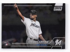 2022 Stadium Club Chrome Edward Cabrera RC #16 Miami Marlins