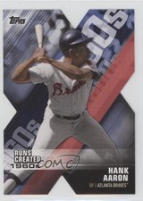 2020 Topps Decade of Dominance Die-Cuts Blue Hank Aaron #DOD-3 HOF g6p