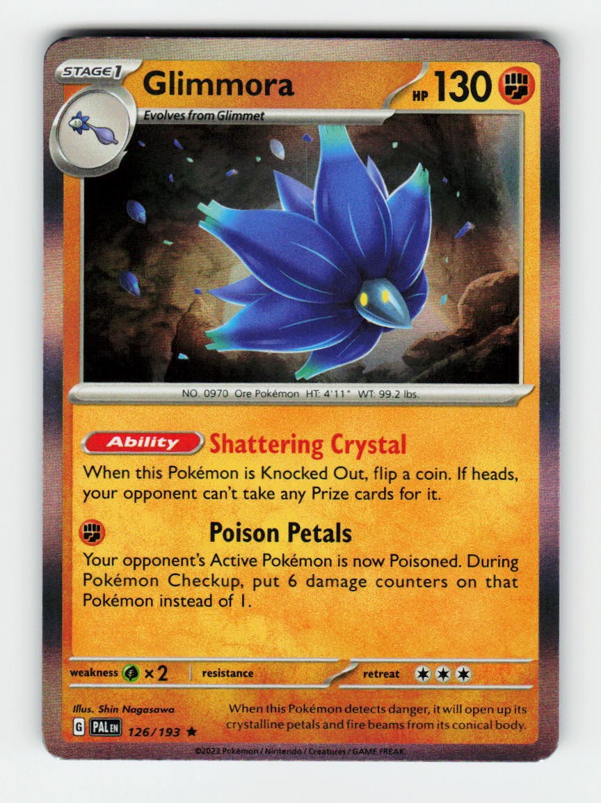 Glimmora Paldea Evolved 126/193 Pokemon Rare Holofoil NM