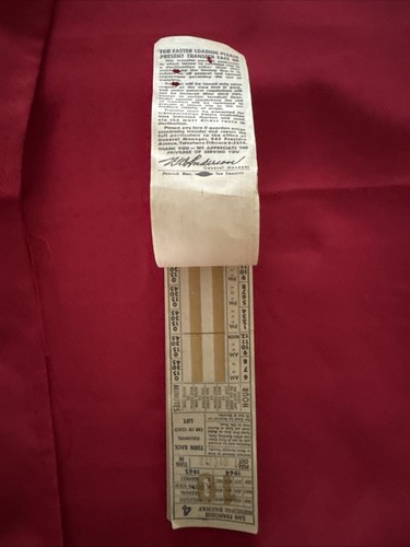 Vintage San Francisco Municipal Railway Ticket Book Punched 1964/1965 - Picture 2 of 2