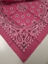 Vintage PINK And White HAV A HANK Bandana 100% Cotton Hankie Made in USA