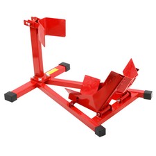 Heavy-Duty Motorcycle Front Wheel Chock Lift Stand for Trailer Transport 15"-21"