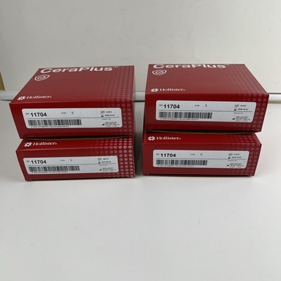 Lot of 4 Boxes Hollister 11704 Cera Plus New Image Skin Barrier 2-3/4'' NIB 5