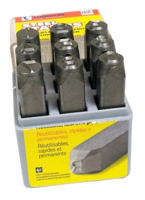 CH Hanson 26601, Stamp Set-1/8'' Dot Design Number 9Pcs.