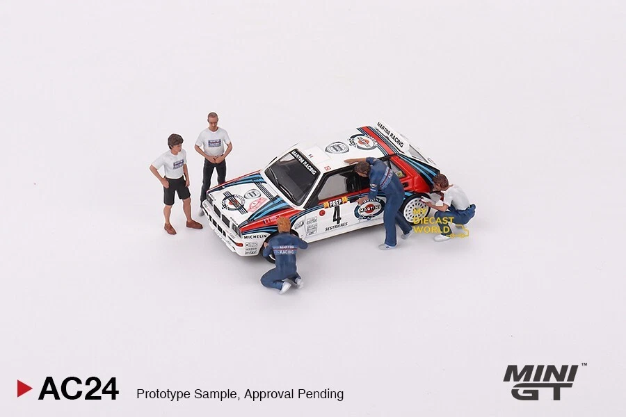1/64 MINI GT "MARTINI RACING WRC" 5 PC FIGURE SET MGTAC24 - Image 2 of 3