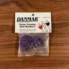 Danmar 20 Pack Nylon Tension Rod Washers Purple