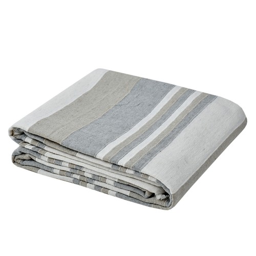 Linear Streifen Gerippt Baumwolle Sofa / Bettwäsche Überwurf 150x220cm IN 5 - Imagen 7 de 21