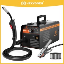 HZXVOGEN MIG145 Gasless MIG Welder,145A IGBT Inverter for beginner，110V/220V