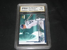 ICHIRO SUZUKI 2001 ROOKIE TRIBUTE #21 GENUINE AUTHENTIC BASEBALL CARD MINT 10