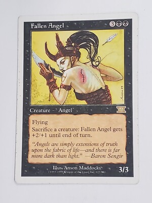 MTG Fallen Angel (6th Edition/Black/R) - BGM | eBay