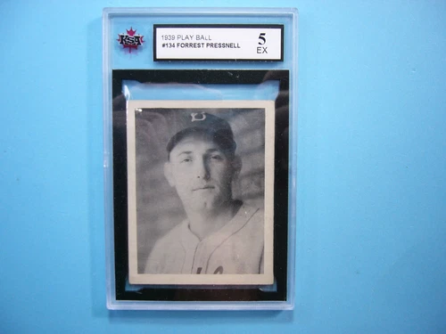 1939 PLAY BALL MLB BASEBALL CARD 134 FORREST TOT PRESSNELL ROOKIE RC KSA 5 EX GL