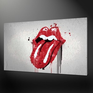 The Rolling Stones Graffiti Canvas Wall Art Picture Prints Free Fast Uk Delivery Ebay