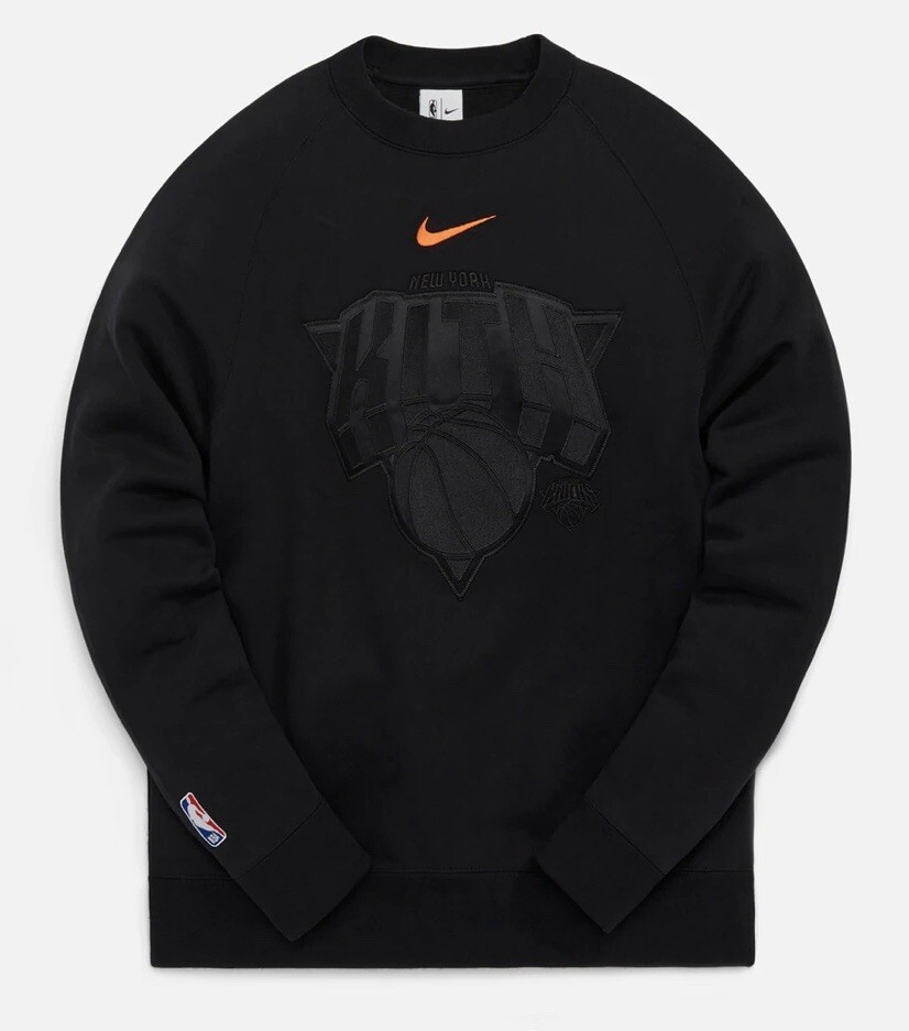 🔥🔥🔥Kith & Nike for New York Knicks Fleece Crewneck NBA 🔥🔥🔥Kith & Nike for New York Knicks Fleece Crewneck NBA