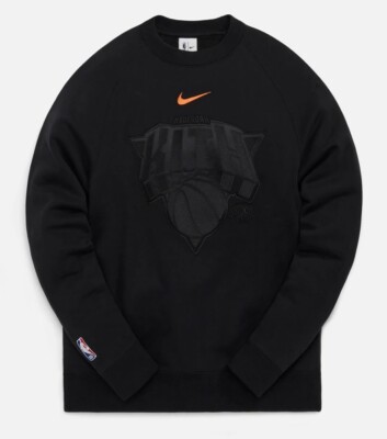 トップス Kith Nike for NY Knicks Fleece Crewneck Kith & Nike for New York Knicks Fleece Crewneck Black Men's