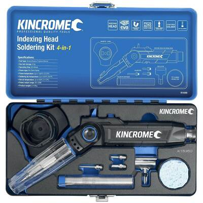 #ad Kincrome K15350 4 in 1 Indexing Head Soldering Iron Kit Refillable Butane Tool AU $149.99
