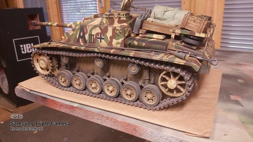 heng long 1/16 panzer iii rc model tank custom painted ,pro version - 第 14/24 張圖片