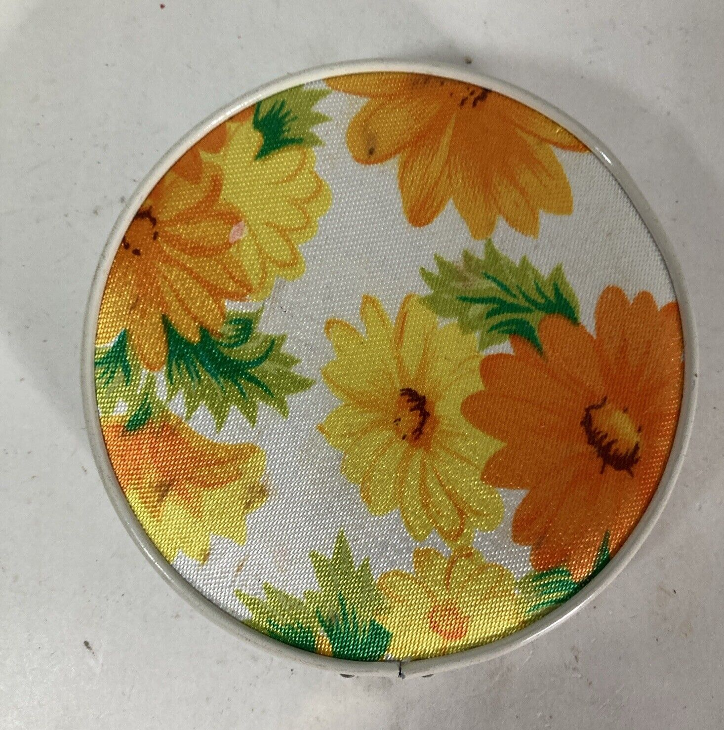 I W Rice Compact Regular Folding MIRROR Magnified Tabletop Hanging Japan VTG