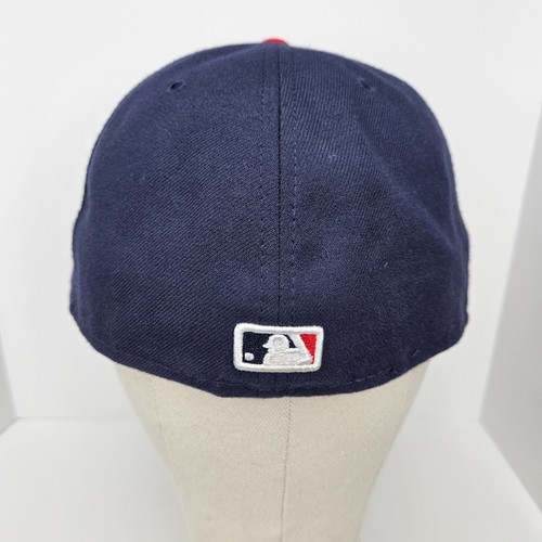 Washington Nationals New Era 59Fifty Baseball Hat Blue DC Stars Stripes - 7 3/8 - Picture 4 of 9