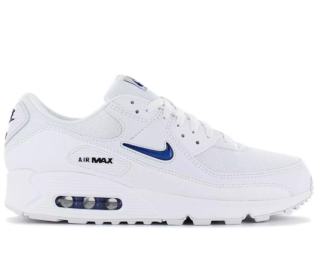 Beperken een miljoen Aanvankelijk Nike Air Max 90 Jewel White Royal Sneakers Low Top Sneakers Trainers Men  Size | eBay