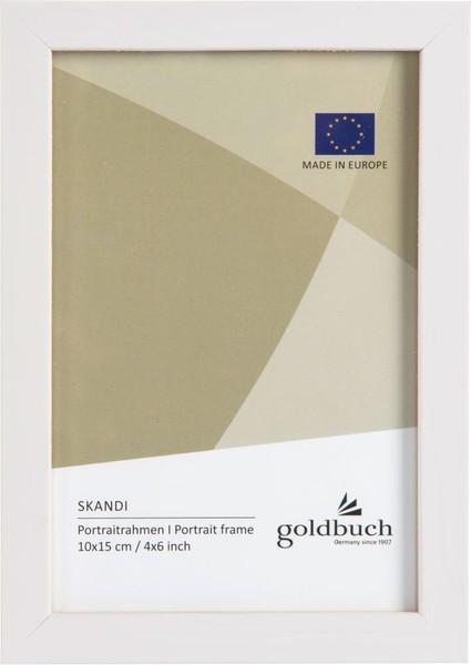 Goldbuch Holz-Fotorahmen Skandi 10X15 Cm Weiß-image