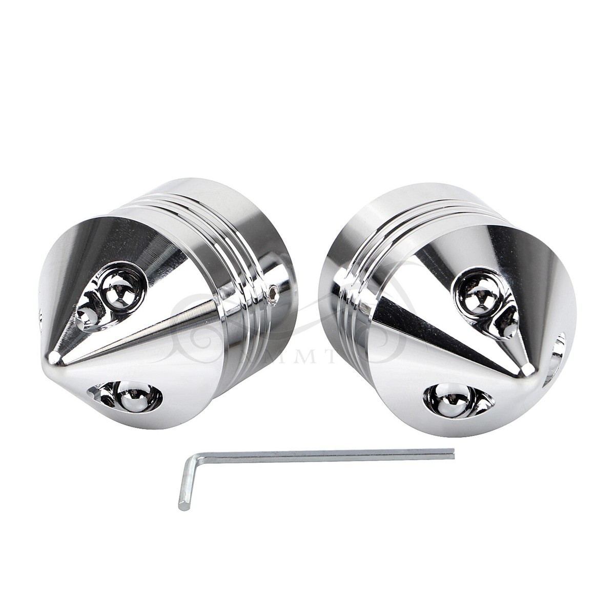 Front Axle Nut Cover シルバー 43000064 新品未使用 Harley-Davidson Defiance Front Axle Nut Covers, Black Cut