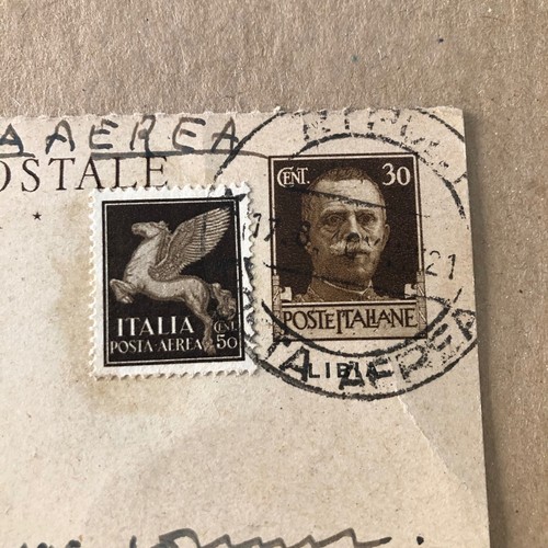 M) Intero postale Colonie Libia via aerea Tripoli 1940 - Bild 2 von 3