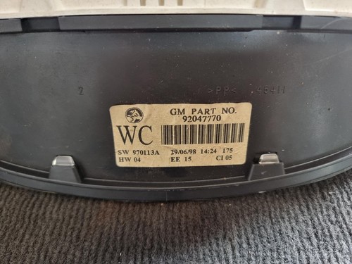 HOLDEN COMMODORE INSTRUMENT CLUSTER VT 3.8 V6 STD (SINGLE DISPLAY) 09/97-10/00 9 - Picture 5 of 5