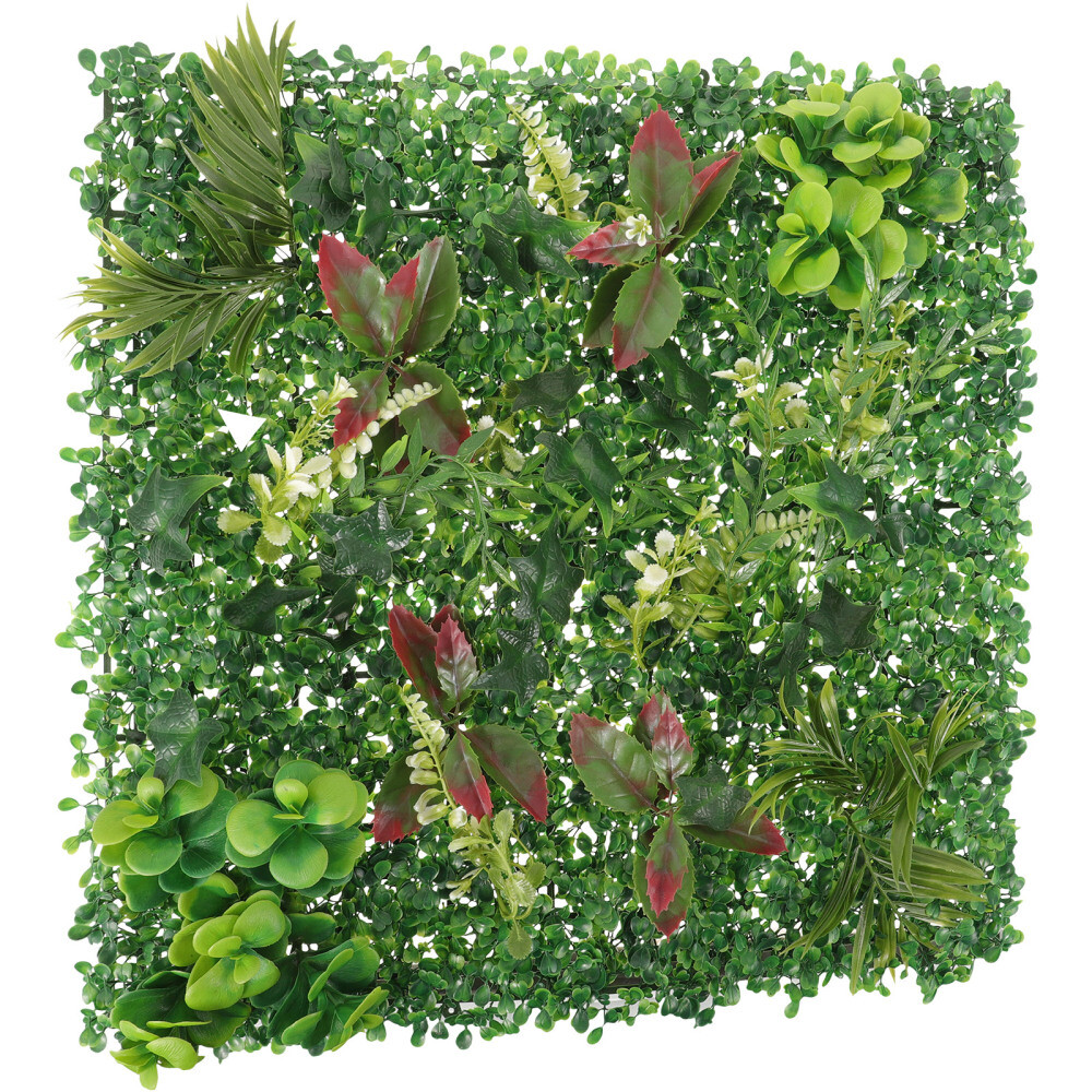 Artificial Plant Wall Panel Fake Grass Decor for Indoor Outdoor