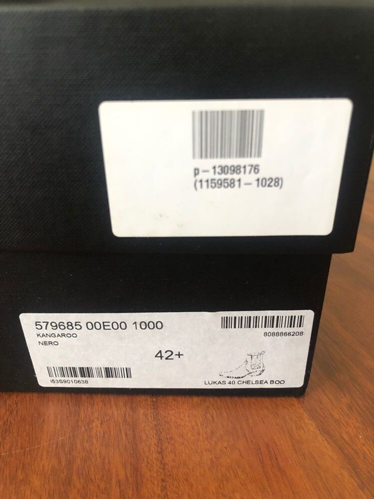 Stivali chelsea neri Saint Laurent Lukas in pelle kangeroo taglia EU 42 5