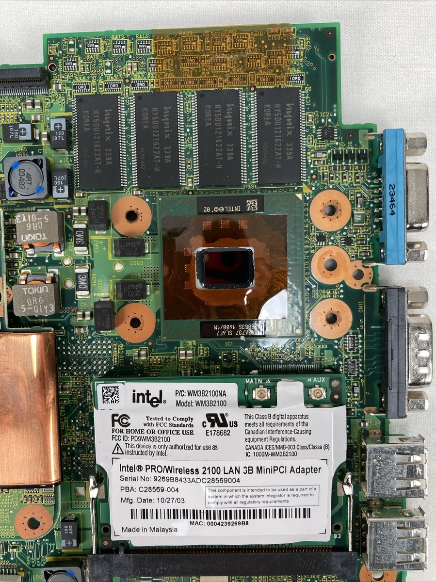 Panasonic ToughBook CF-73 Mk1 OEM 1.7GHz Motherboard