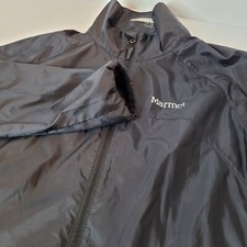 Marmot Windbreaker Jacket Womens Small Black Full Zip Mesh Vent F35960 Excellent