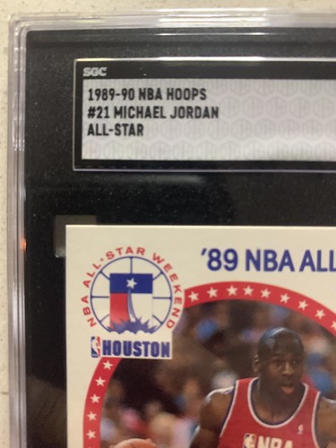 1989 NBA Hoops Michael Jordan Chicago Bulls #21 Goat 🐐 SGC 9 x2 Hot! - Picture 2 of 5