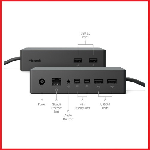 Microsoft Surface 1661 Docking Station - for Microsoft Surface Laptops - Inc PSU - 第 1/24 張圖片
