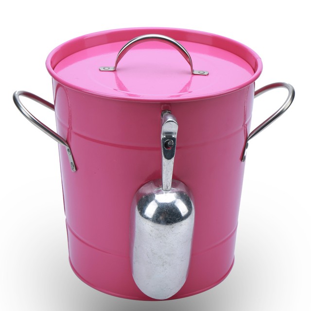 ice bucket with lid and scoop