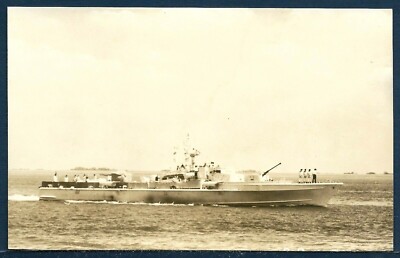 Schnellboot FALKE Federal German Navy Speedboat BW RPPC