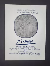 Pablo Picasso,Galerie 1965 Cannes 1957 Vintage Poster Litho 1964