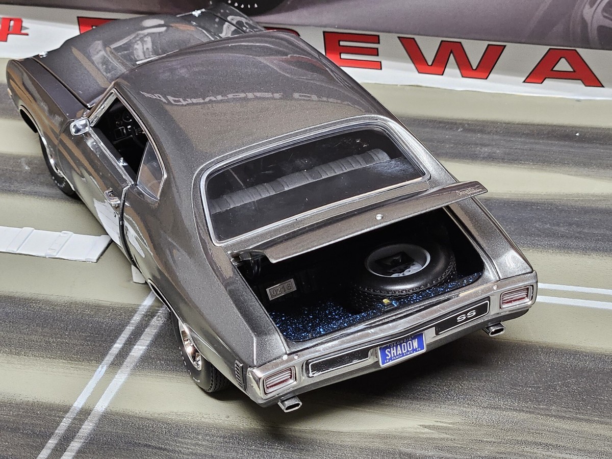 GMP ACME 1:18 1970 CHEVROLET CHEVELLE LS6 GREY WITHOUT STRIPES
