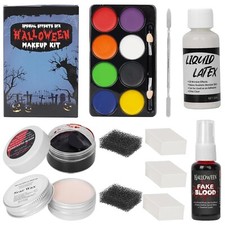Halloween Liquid Latex Special Effects SFX Makeup Kit - 8 Colors Bruise