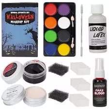 Halloween Liquid Latex Special Effects SFX Makeup Kit - 8 Colors Bruise