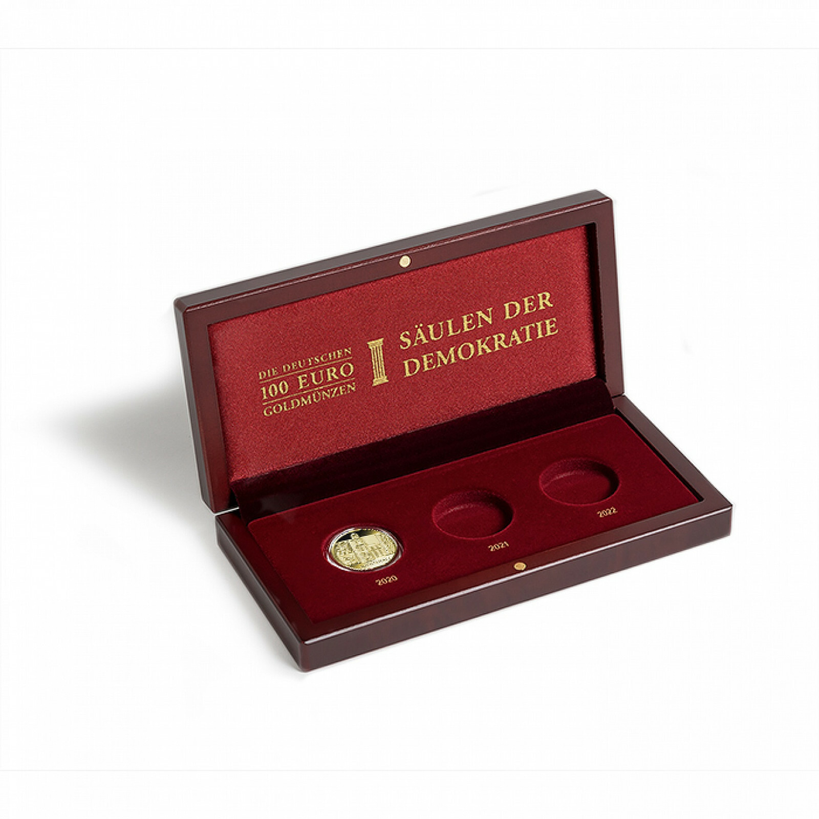 Lighthouse Coin Case For 3 German 100€ Gold Coins Pillars Of Democracy (363141)