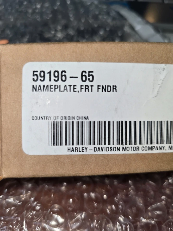 Пара 65-13 Harley electra glide flht переднее крыло табличка с надписью 59196-65 - Изображение 2 из 3