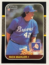 1987 Donruss #190 Rick Mahler Atlanta Braves