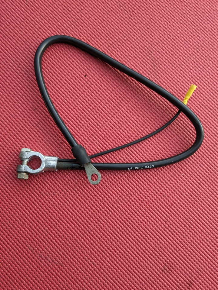 Cable de batería negativo Oldsmobile Cutlass 442 BB 1971 NUEVO DE STOCK. GM # 8907370. (Tarde) Foto 2 de 4