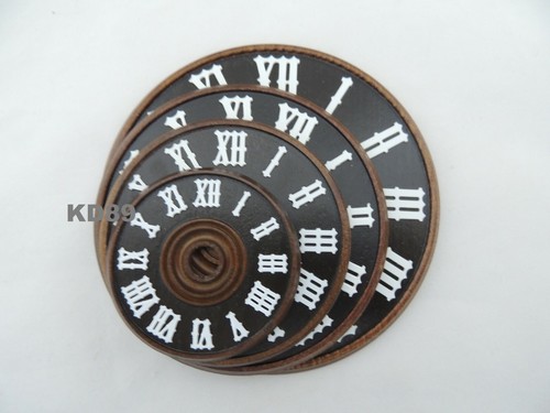 Quadrante In Legno Di Orologio A Pendolo Cucù Foresta Nera Ø 10 Cm - Picture 2 of 2